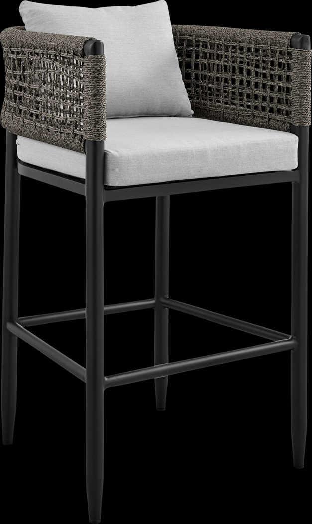 Outdoor Agusta Black Barstool - Thumbnail - Image 1