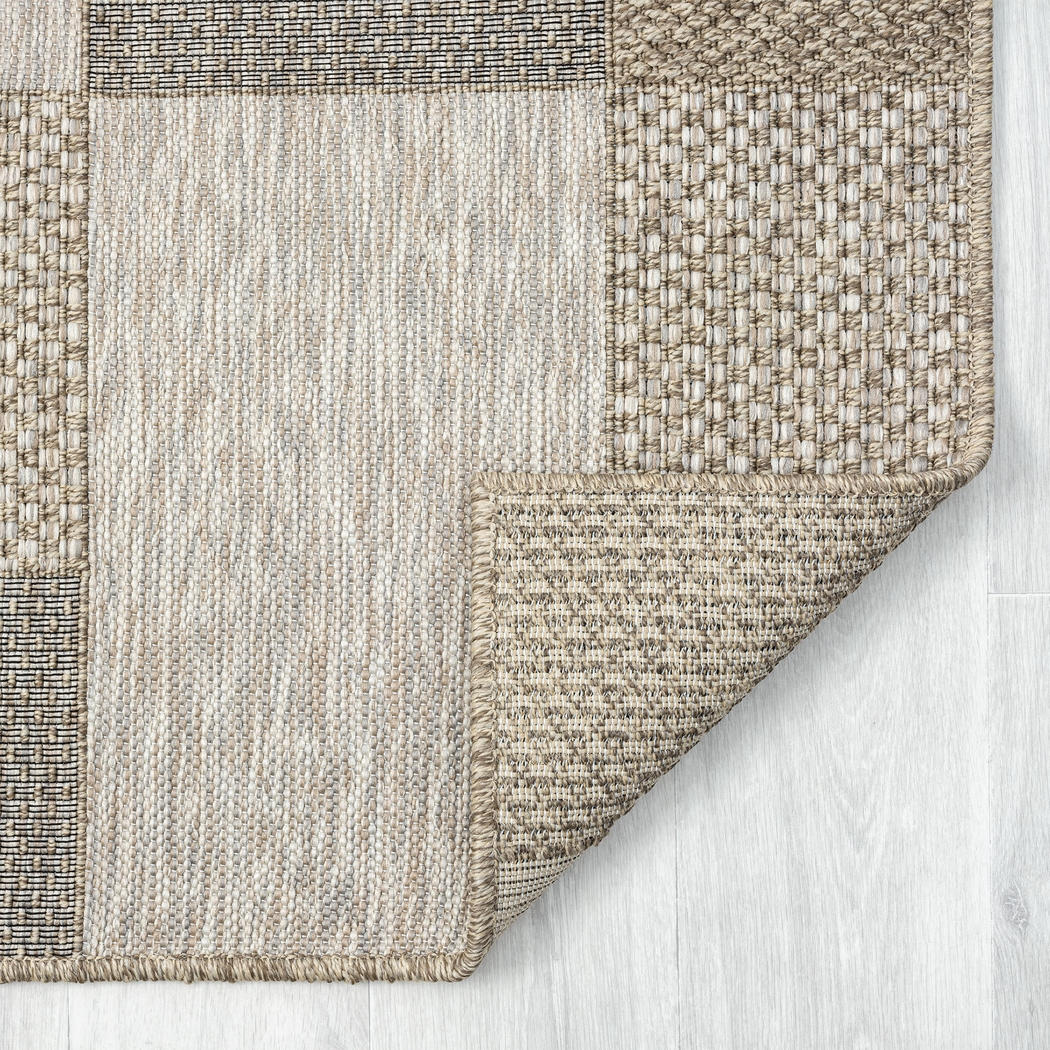 Ahedho Tan 5' x 7' Indoor/Outdoor Rug - Thumbnail - Image 4