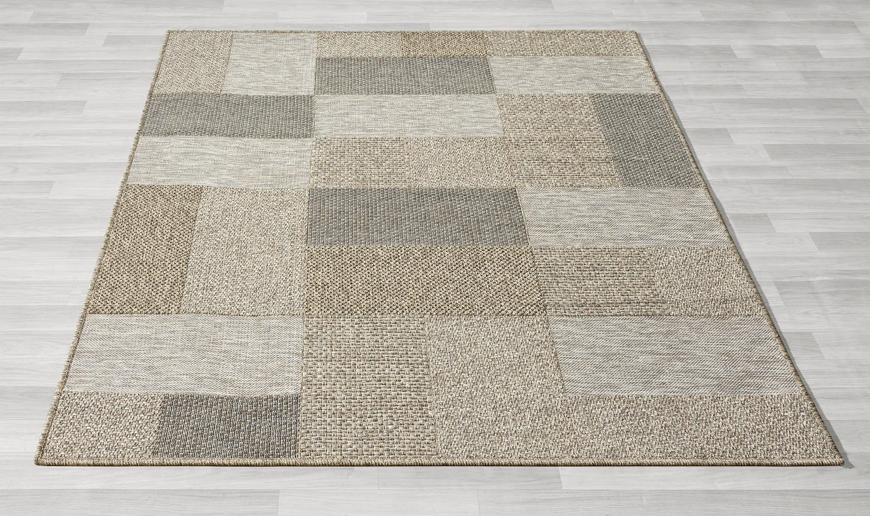 Ahedho Tan 5' x 7' Indoor/Outdoor Rug - Image 9