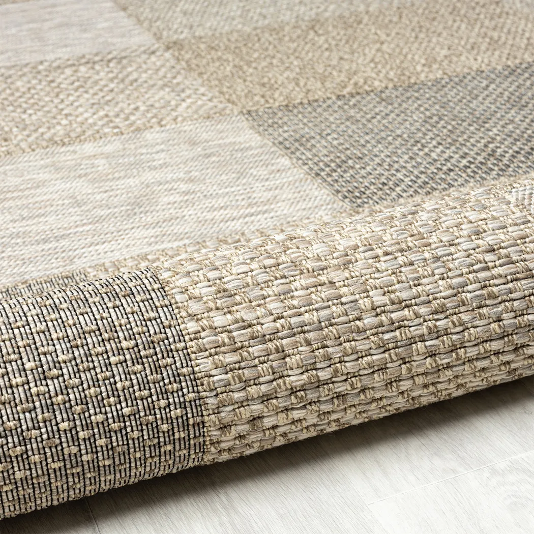 Ahedho Tan 7'10 x 9'6 Indoor/Outdoor Rug - Image 7