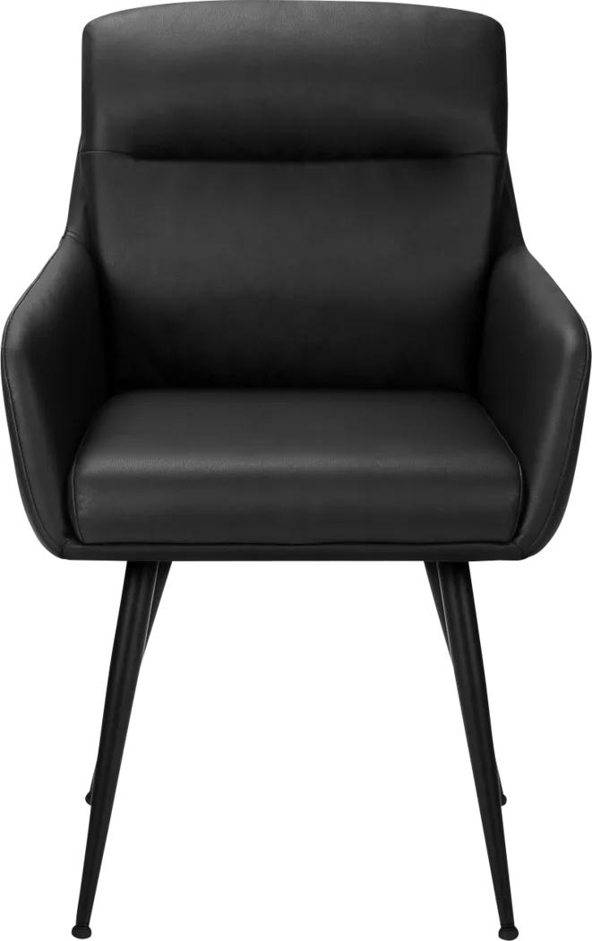 Ahia Black Side Chair, Set of 2 - Thumbnail - Image 4