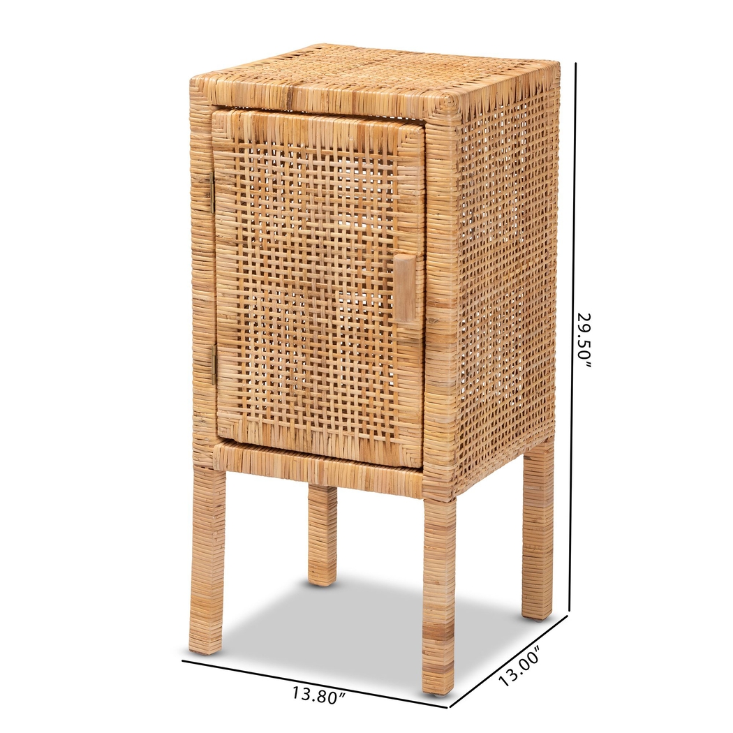 Ahlia Brown Nightstand - Thumbnail - Image 10