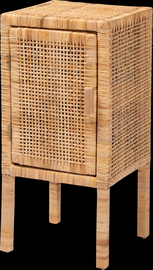 Ahlia Brown Nightstand - Thumbnail - Image 1