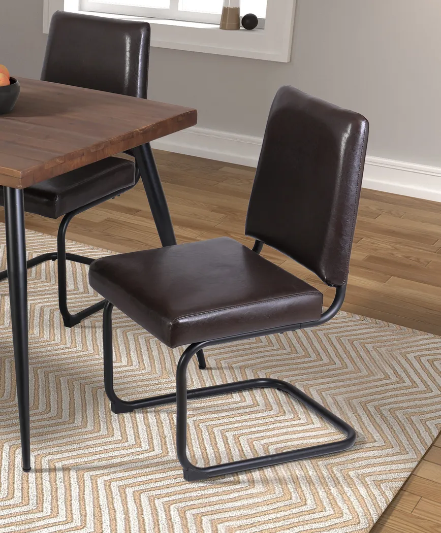 Ahmade Brown Side Chair - Thumbnail - Image 6