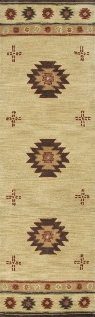 Ahnika Beige 2'6 x 10' Runner Rug - Thumbnail - Image 1