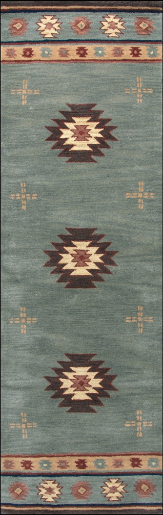 Ahnika Blue 2'6 x 10' Runner Rug - Thumbnail - Image 1