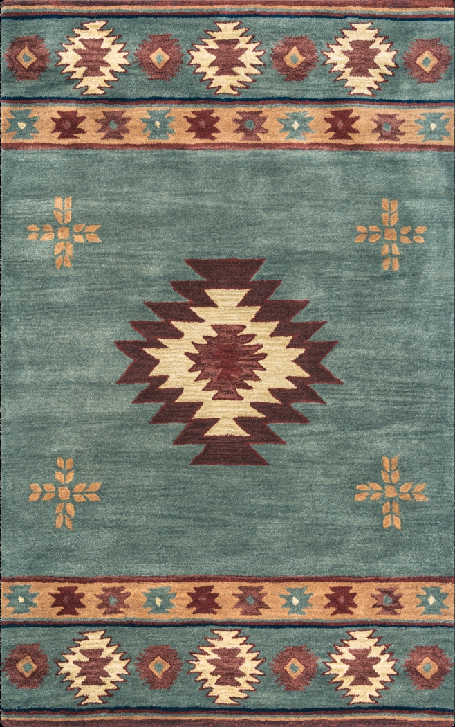 Ahnika Blue 8' x 10' Rug - Thumbnail - Image 1