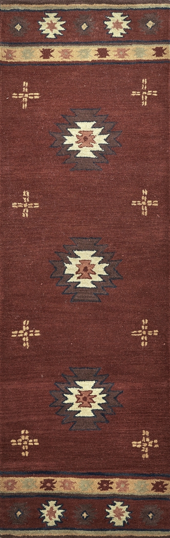 Ahnika Red 2'6 x 10' Runner Rug - Thumbnail - Image 1
