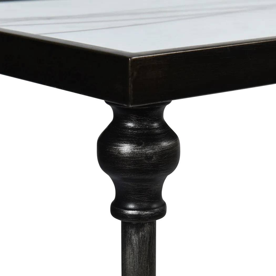 Ahsra White Accent Table - Thumbnail - Image 2