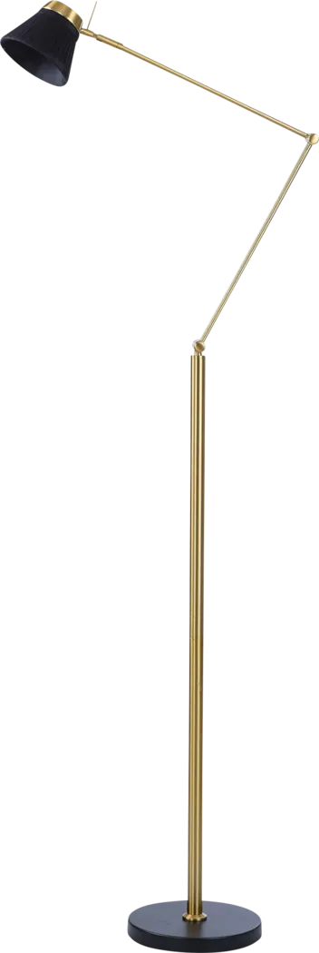 Ahuya Avenue Gold Floor Lamp - Thumbnail - Image 1