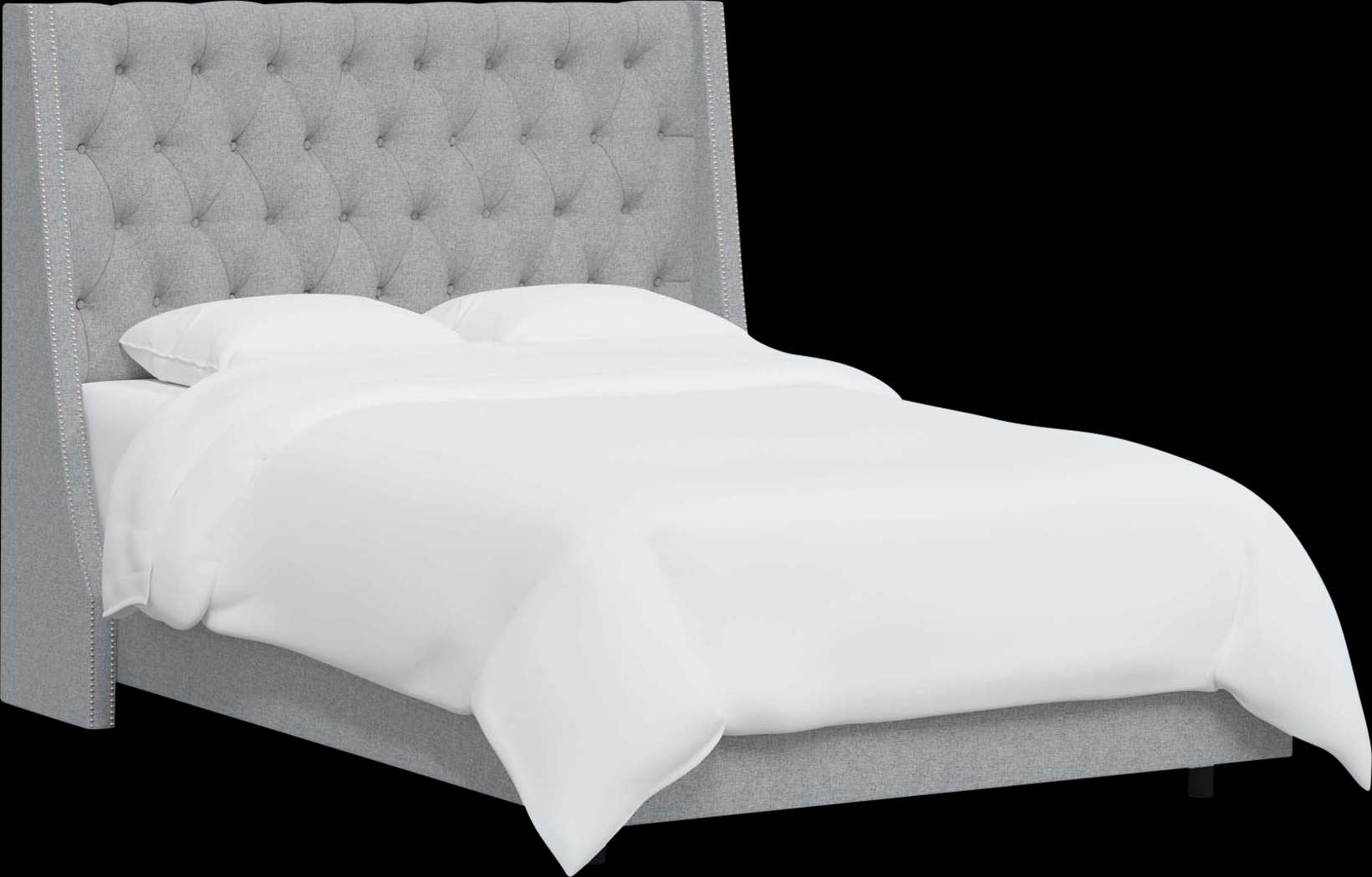 Aidyl Light Gray California King Bed - Thumbnail - Image 1