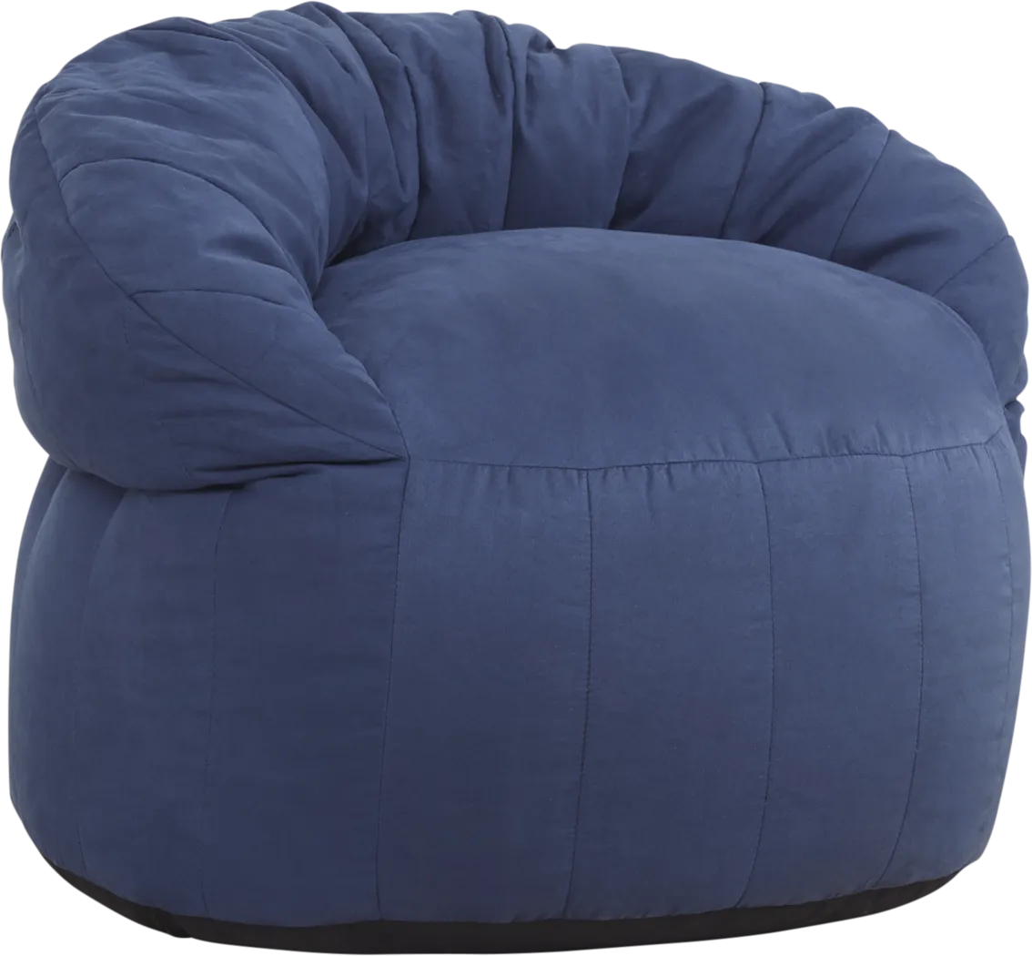 Kids Aidyn Navy Bean Bag Chair - Thumbnail - Image 1