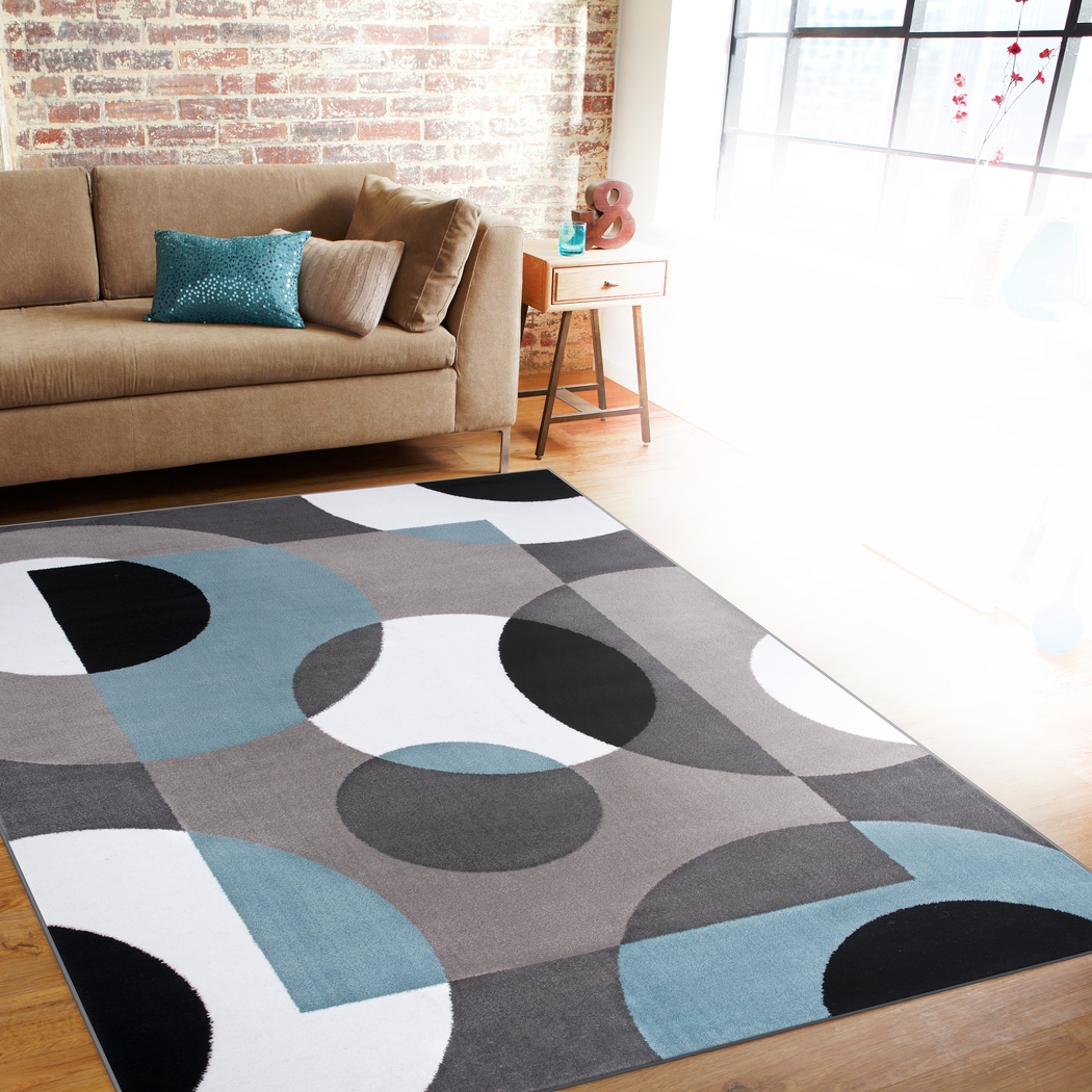 Ailana Blue 5'3 x 7'3 Rug - Thumbnail - Image 5