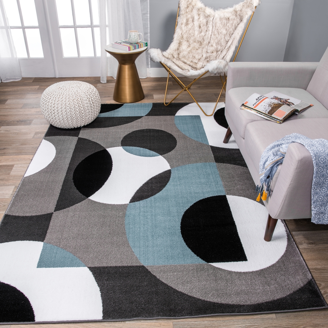 Ailana Blue 7'10 x 10'2 Rug - Thumbnail - Image 5