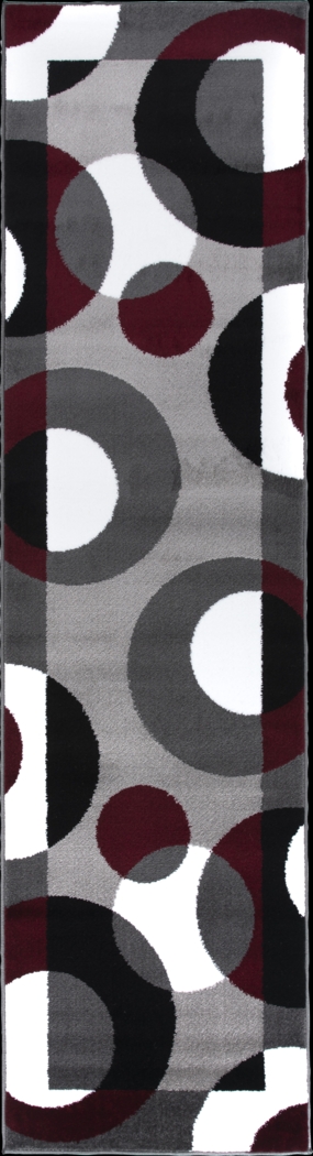 Ailana Burgundy 2' x 7'2 Runner Rug - Thumbnail - Image 1