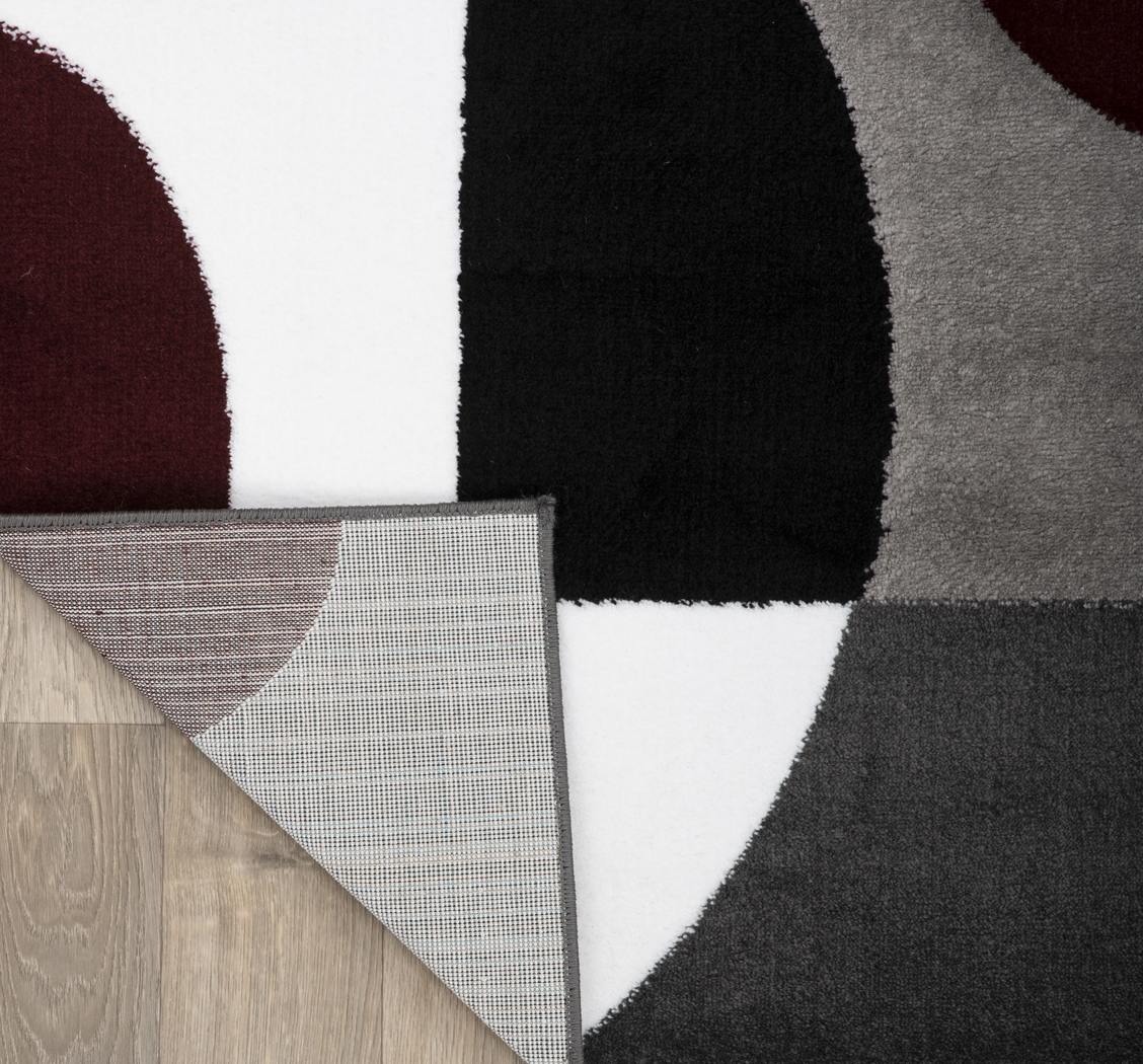 Ailana Burgundy 3'3 x 5' Rug - Thumbnail - Image 3