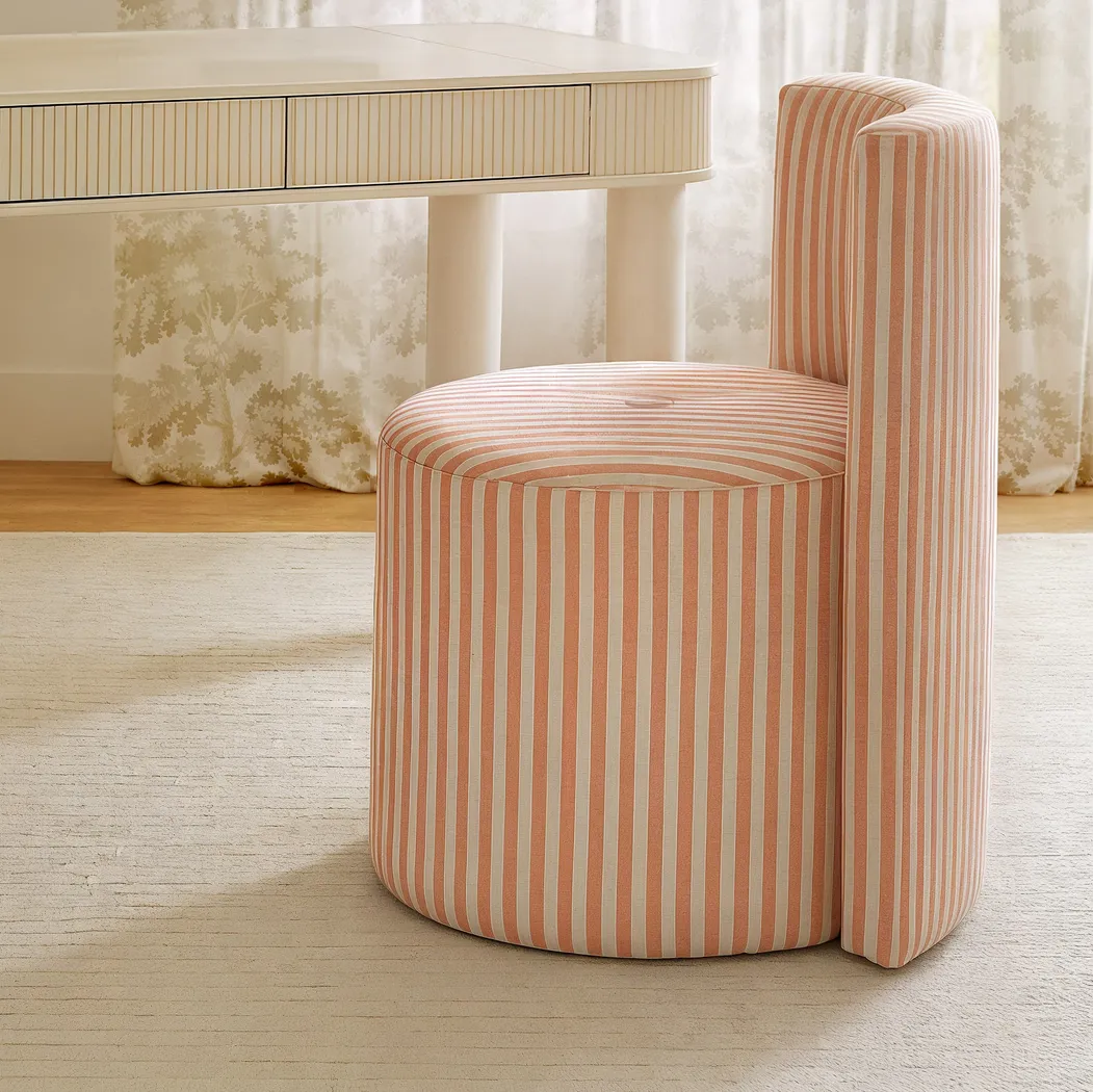 Ailana Pink Desk Chair - Thumbnail - Image 2
