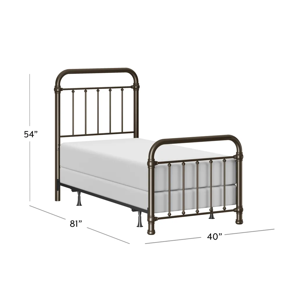 Aileene Bronze Twin Bed - Thumbnail - Image 13