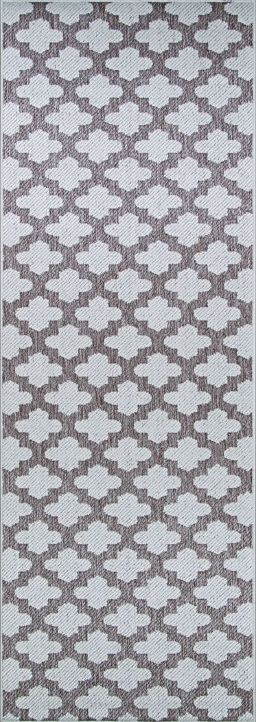 Ailmer Blue 2'3 x 7'10 Indoor/Outdoor Runner Rug - Thumbnail - Image 2