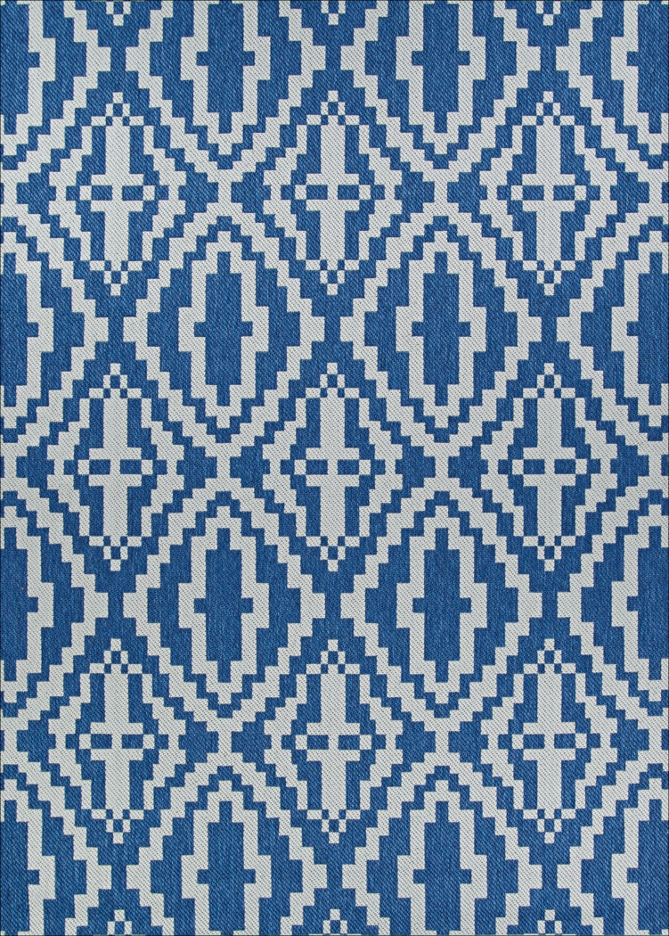 Ailmer Blue 8'6 x 13 Indoor/Outdoor Rug - Thumbnail - Image 1