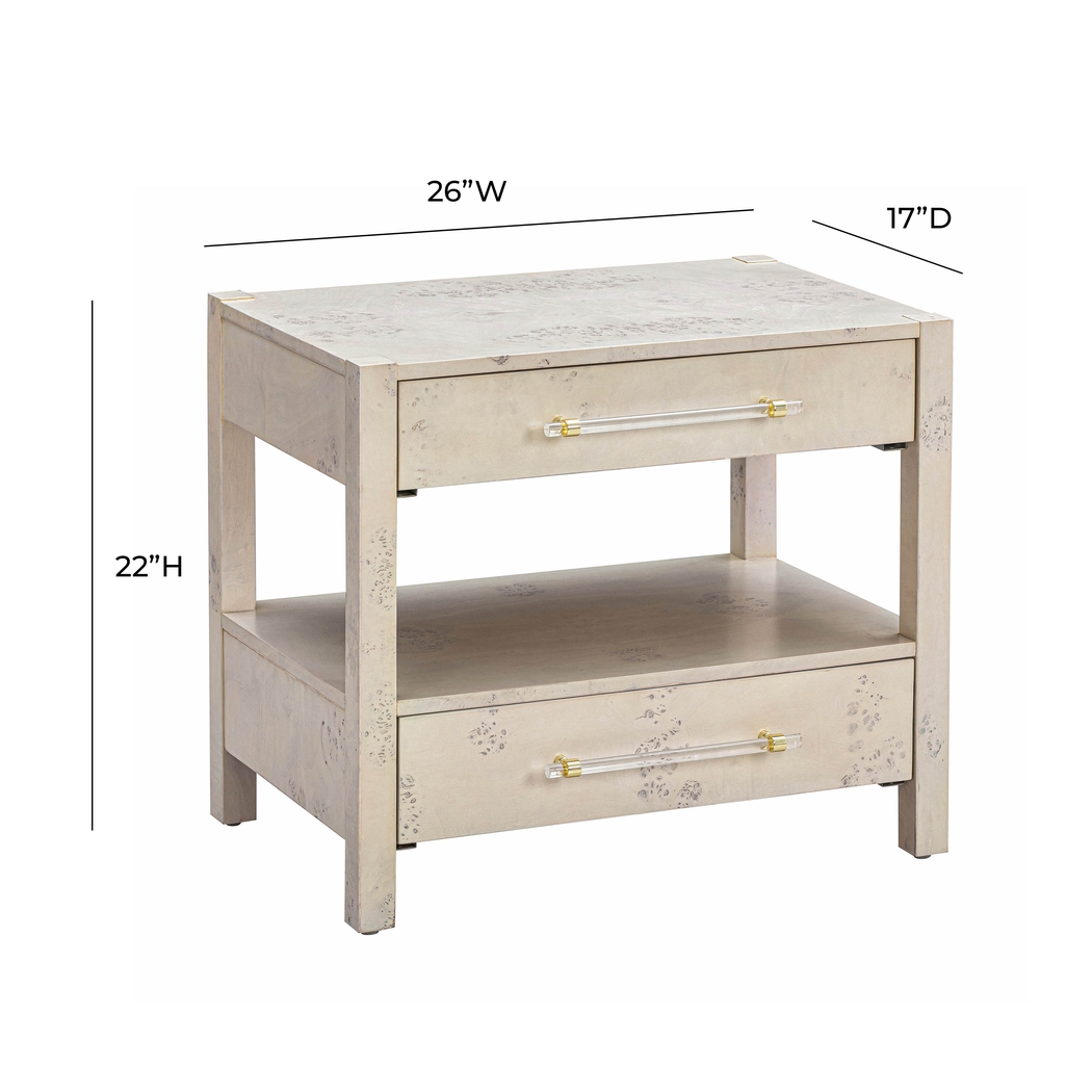 Ailshie I White Nightstand - Thumbnail - Image 9
