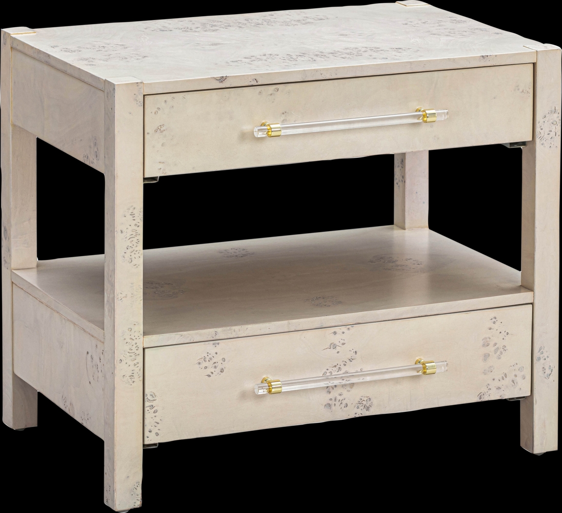 Ailshie I White Nightstand - Thumbnail - Image 1