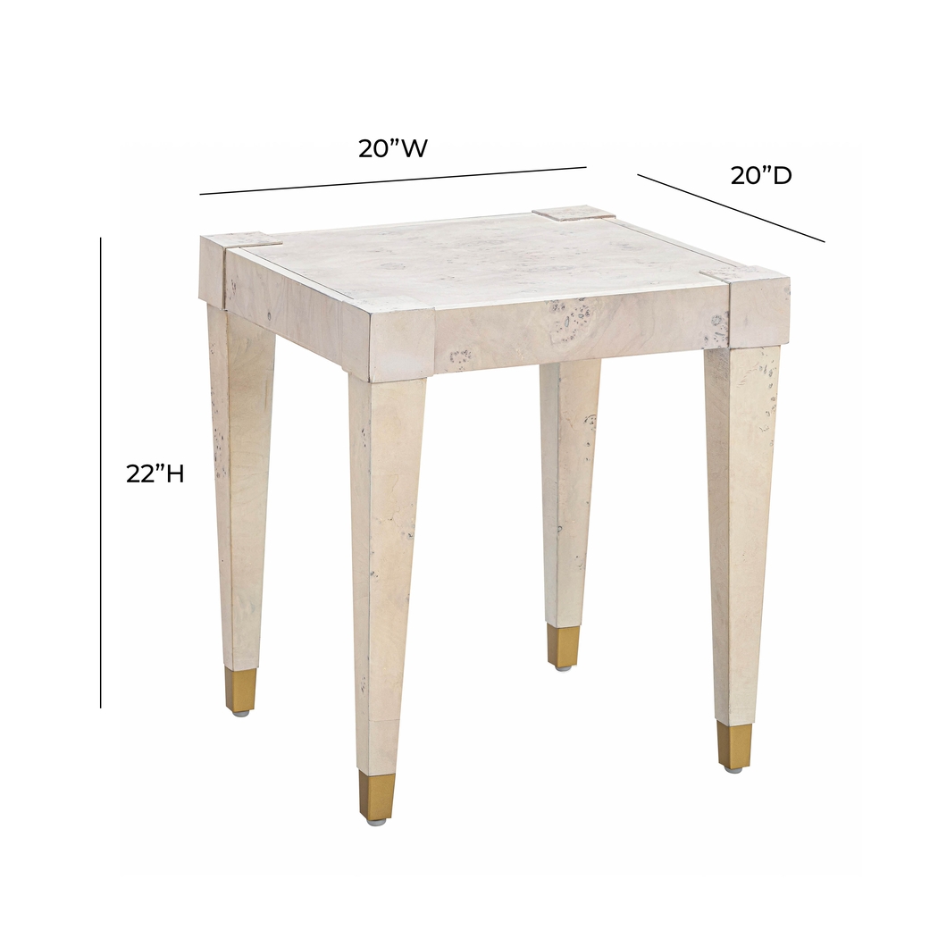 Ailshie II White End Table - Thumbnail - Image 6