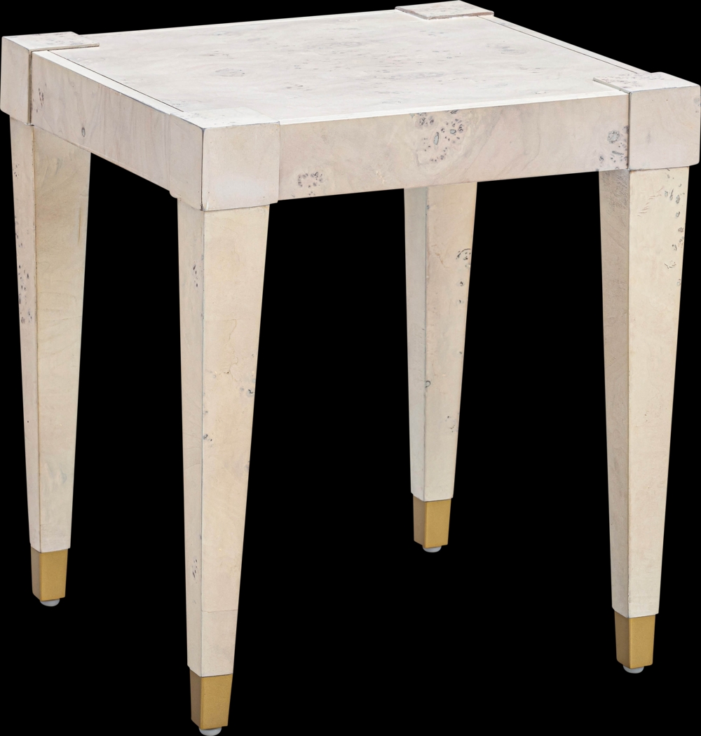 Ailshie II White End Table - Thumbnail - Image 1