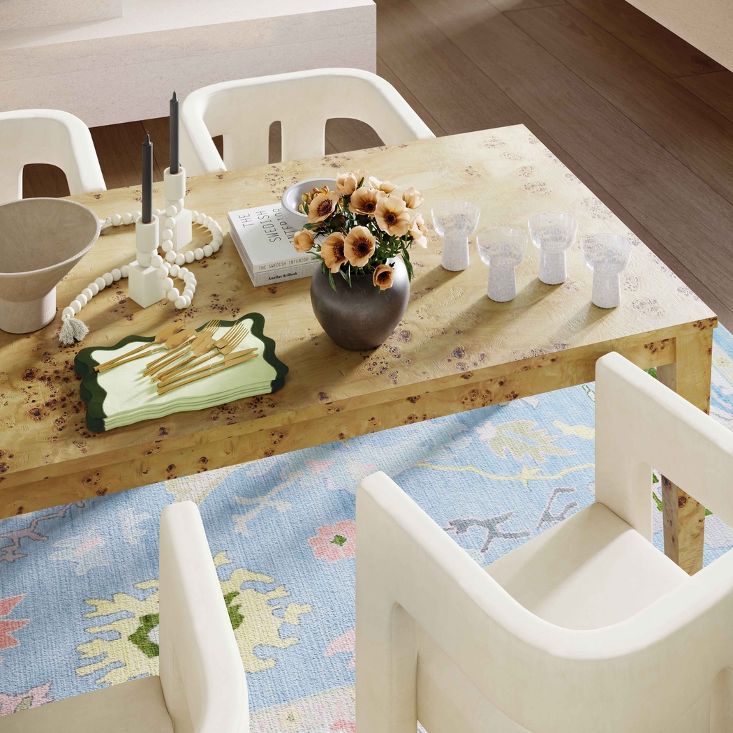 Ailshie V Natural Dining Table - Thumbnail - Image 2
