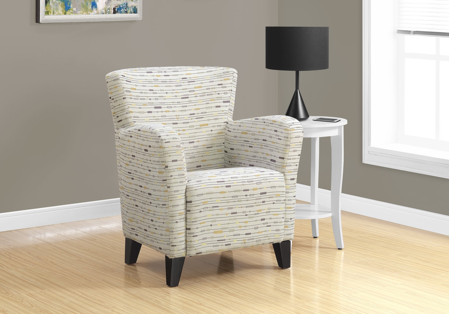 Ainsdale Beige Accent Chair - Thumbnail - Image 2