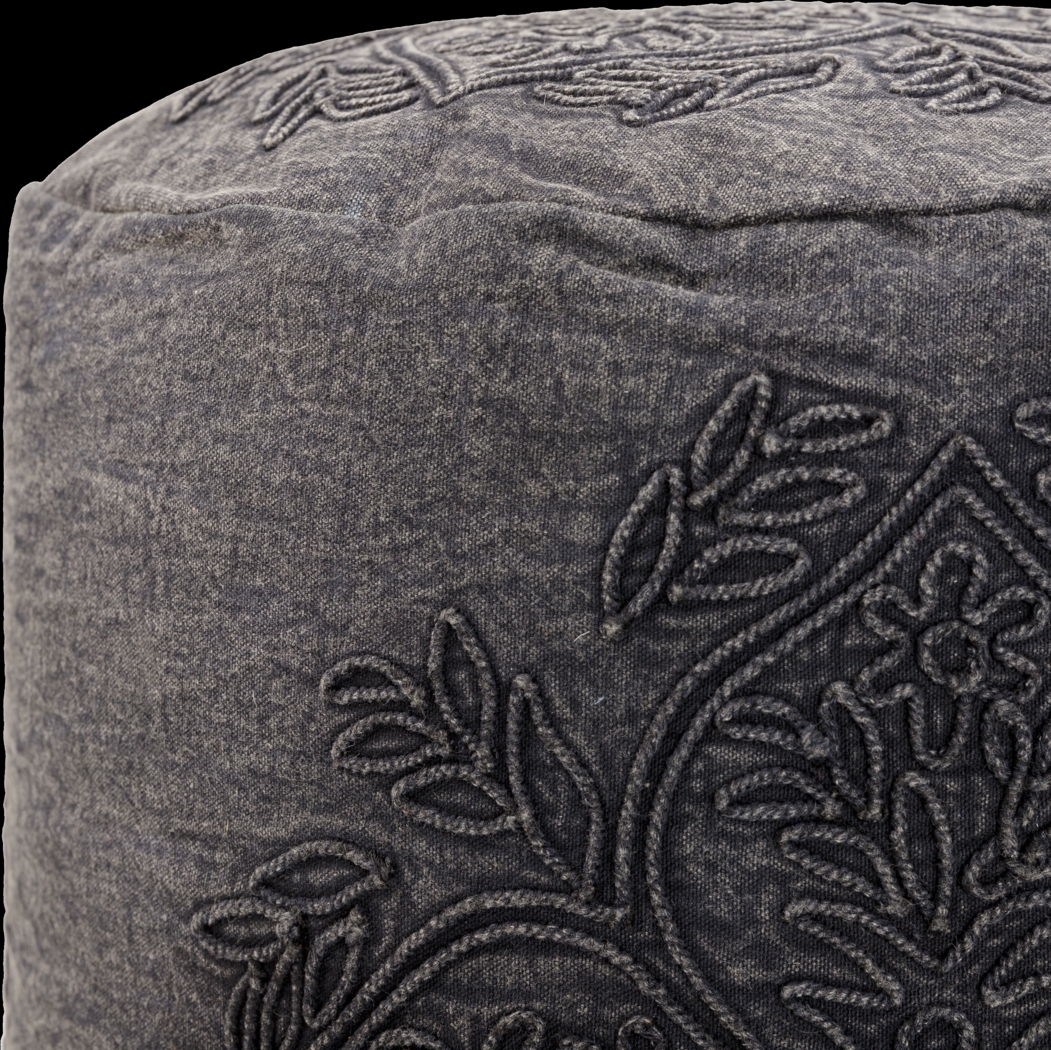 Aintree Black Ottoman - Thumbnail - Image 2