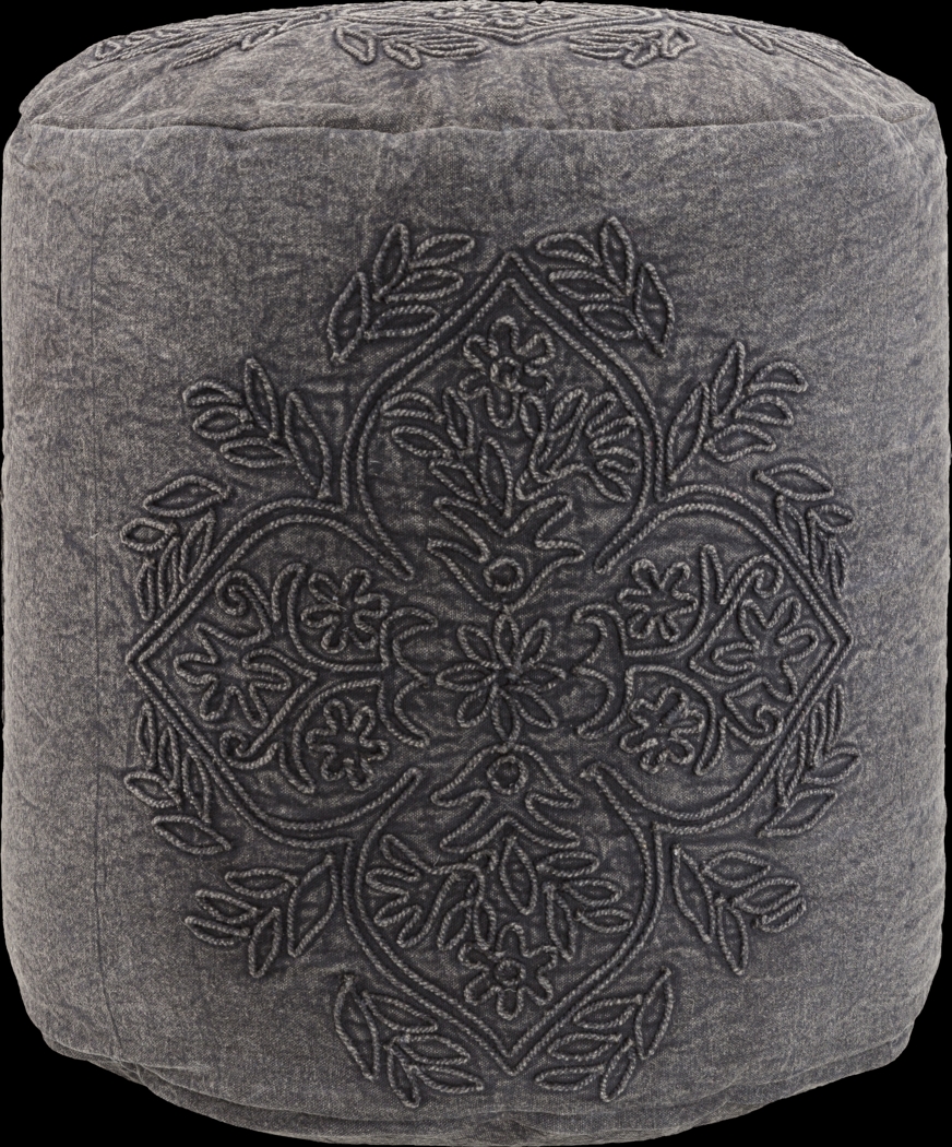 Aintree Black Ottoman - Thumbnail - Image 4