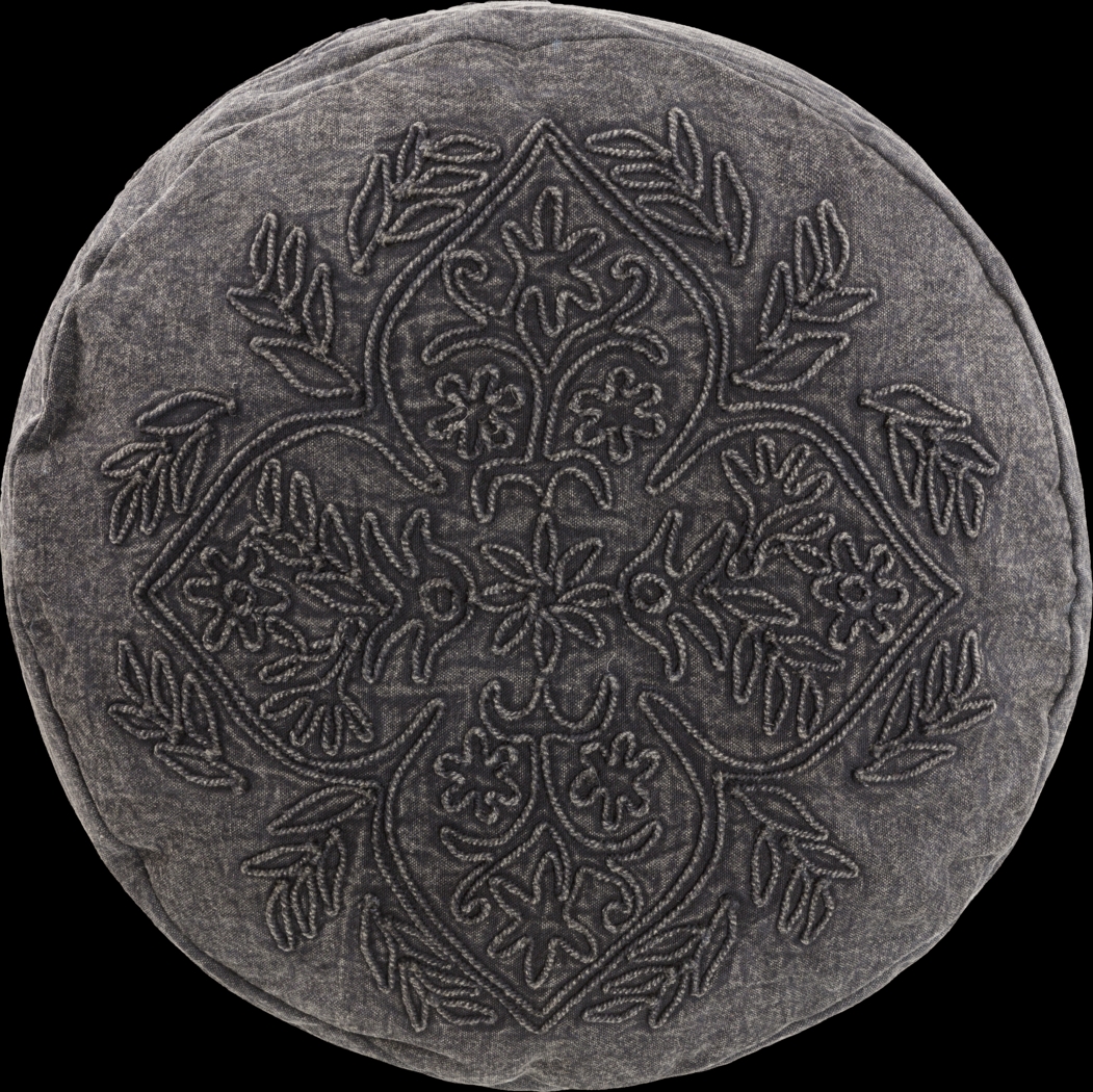 Aintree Black Ottoman - Thumbnail - Image 5