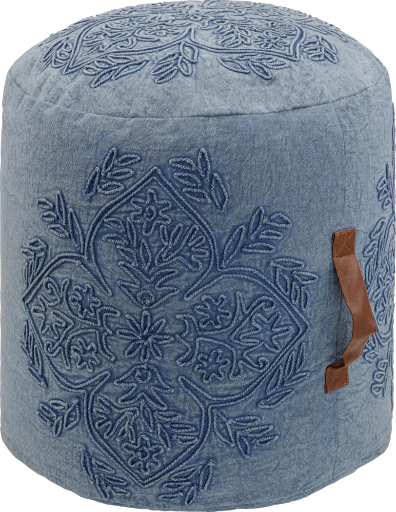 Aintree Denim Ottoman - Thumbnail - Image 1