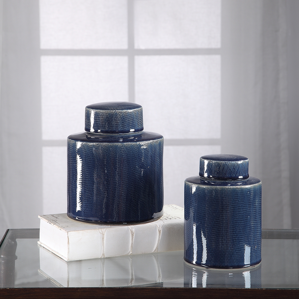 Airad Blue Container, Set of 2 - Thumbnail - Image 3