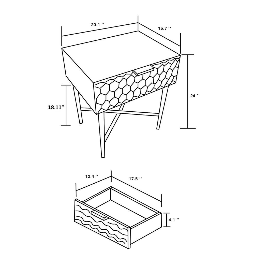 Airdrome White Nightstand - Thumbnail - Image 11