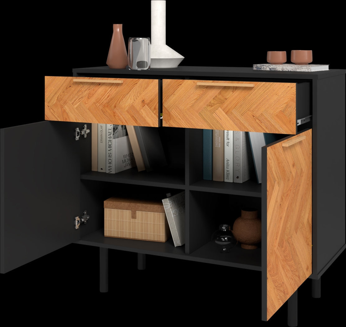 Airedale I Black Sideboard - Thumbnail - Image 3