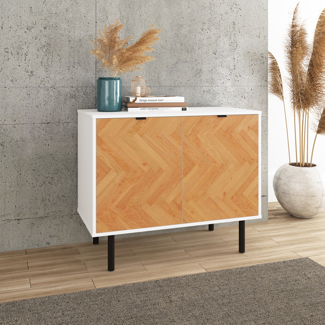 Airedale I White Accent Cabinet - Thumbnail - Image 2