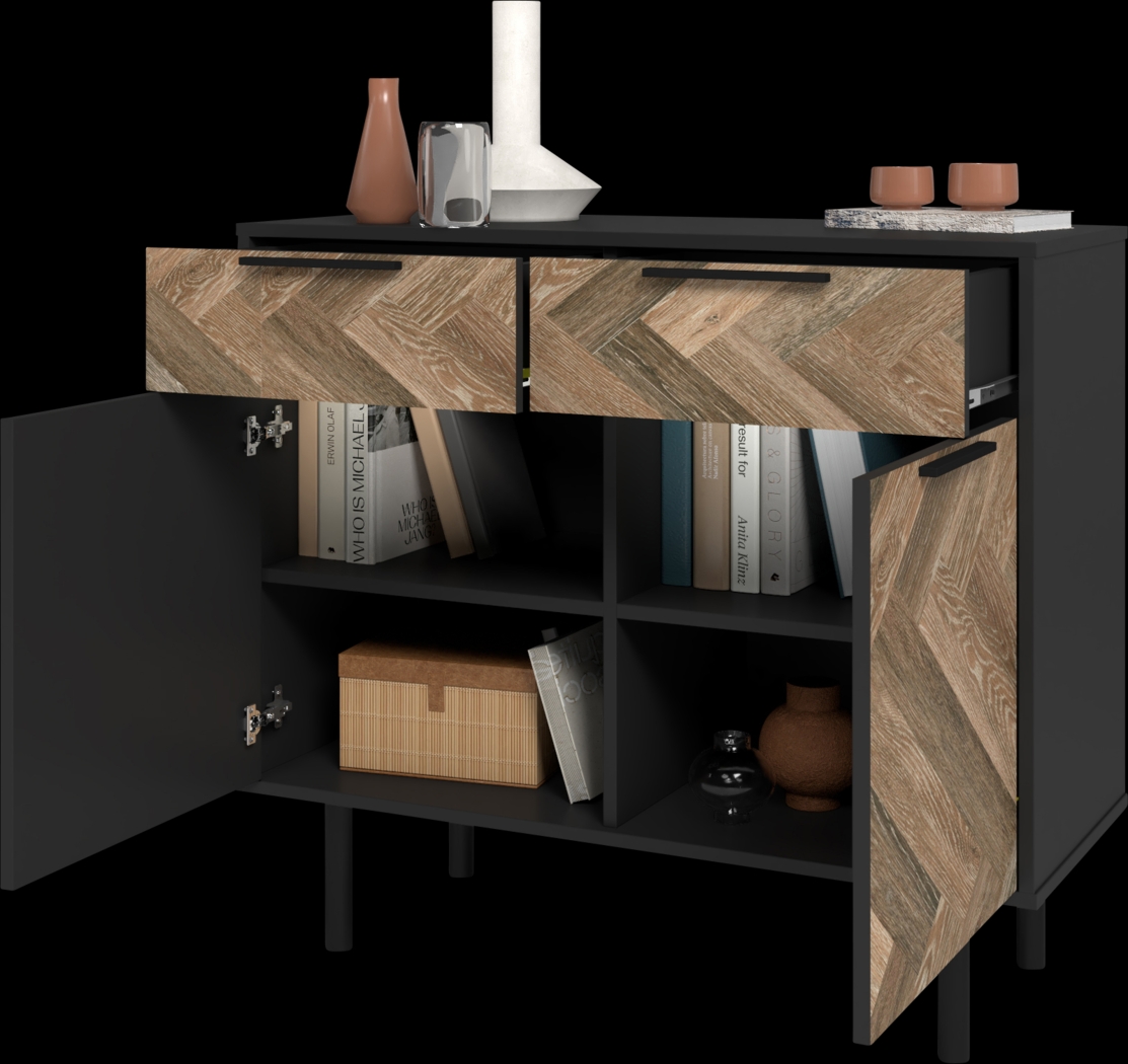 Airedale II Black Sideboard - Thumbnail - Image 3