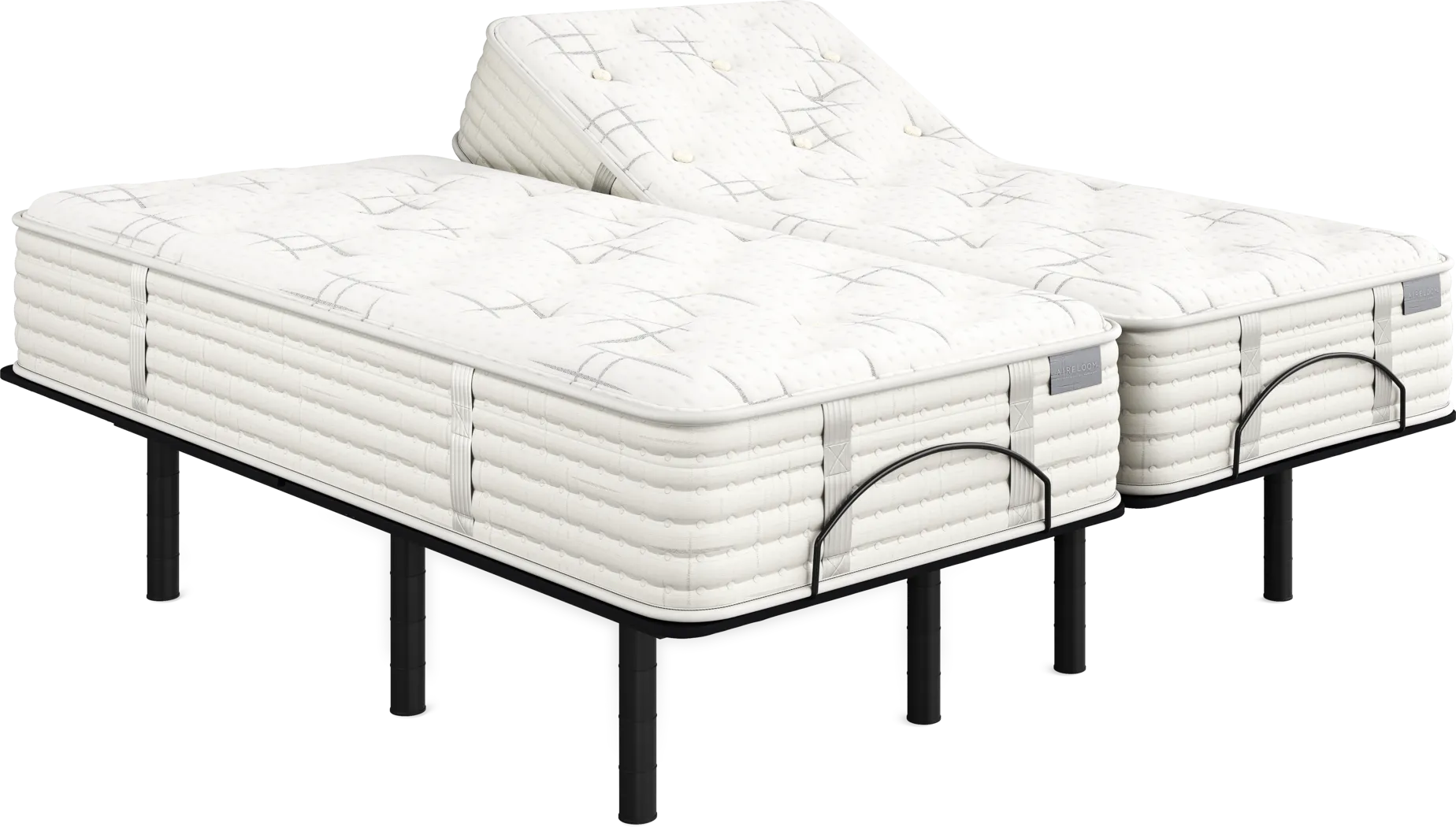 Aireloom Carmel Split King Mattress Set with Head Up Only Base - Thumbnail - Image 1