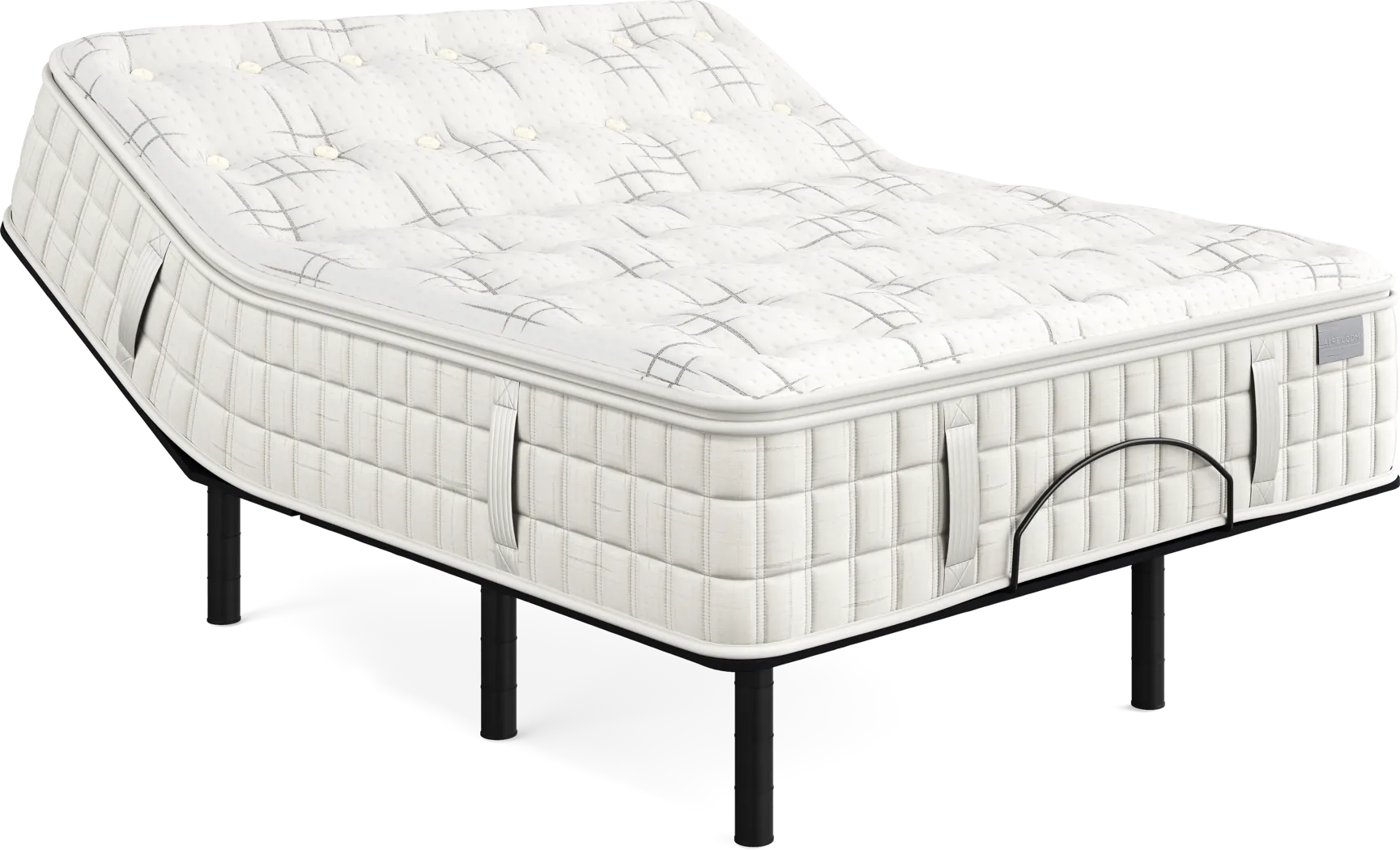 Aireloom Spanish Bay Queen Mattress Set with Head Up Only Base - Thumbnail - Image 1