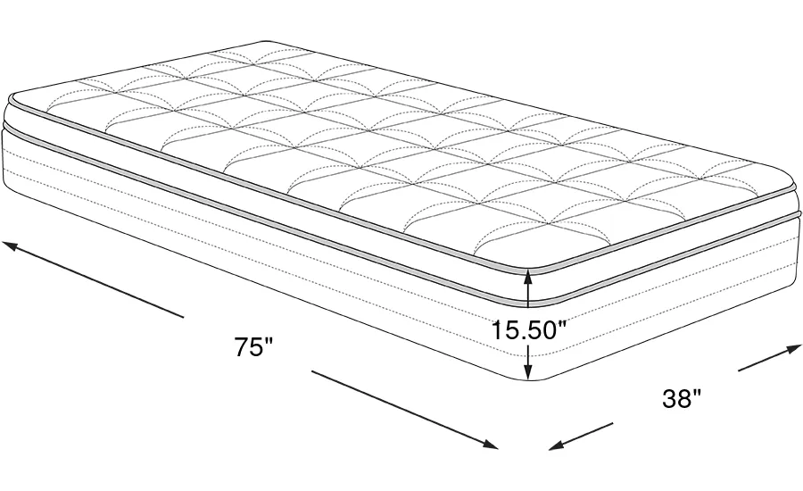 Dimension Image. Please refer to the Dimension Tab on this page for dimension details.