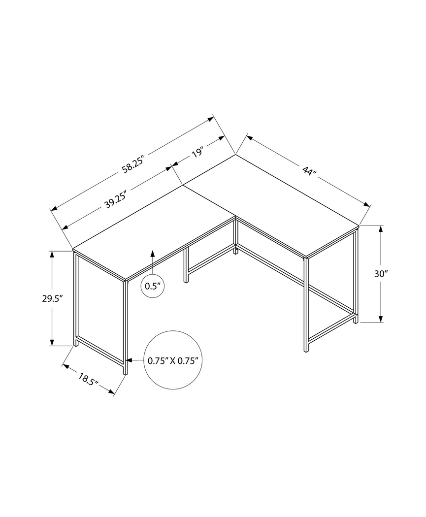 Airleigh Black Marble Desk - Thumbnail - Image 5