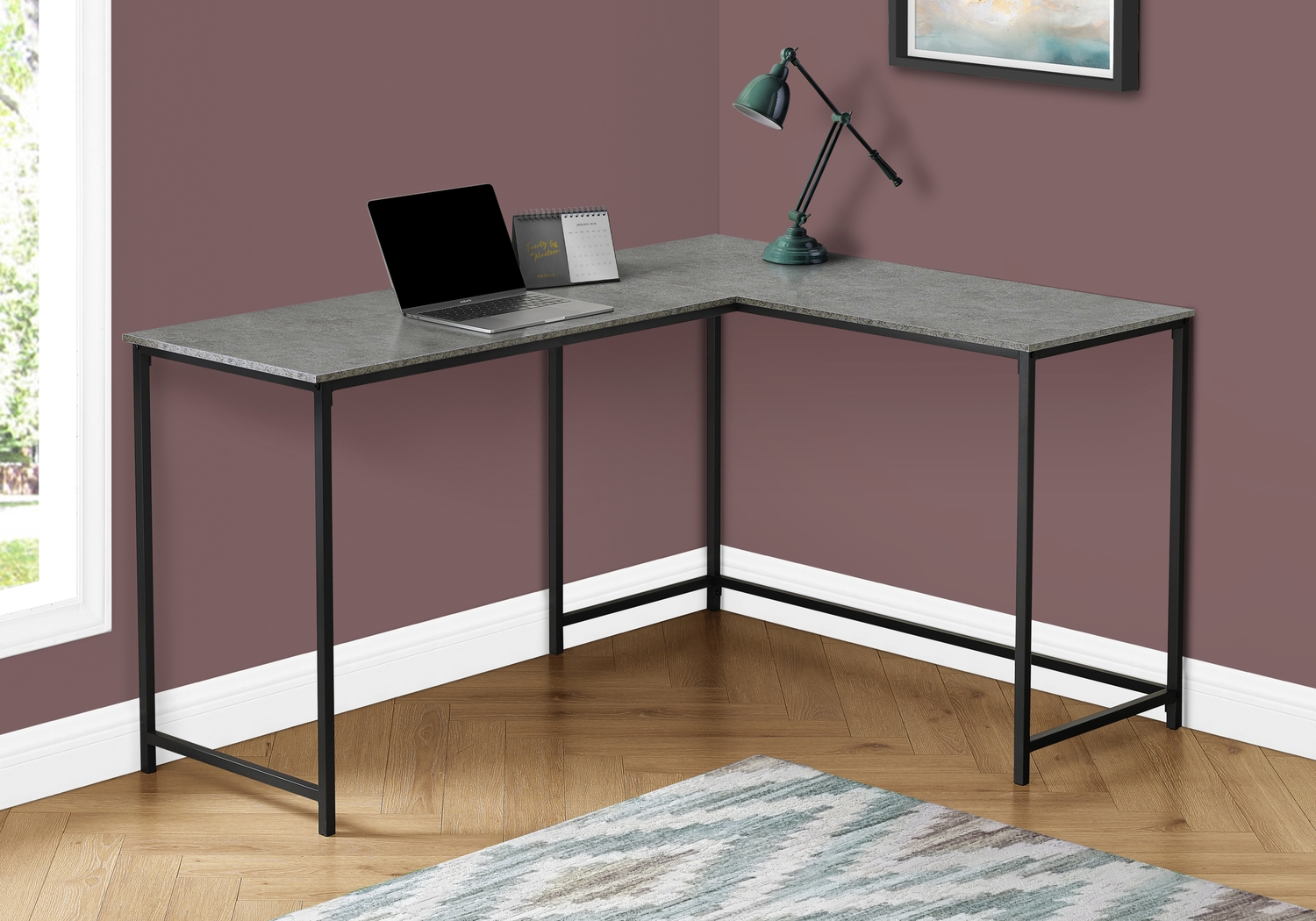 Airleigh Gray Desk - Thumbnail - Image 2