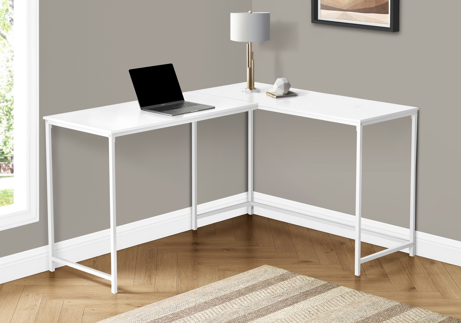 Airleigh White Desk - Thumbnail - Image 2