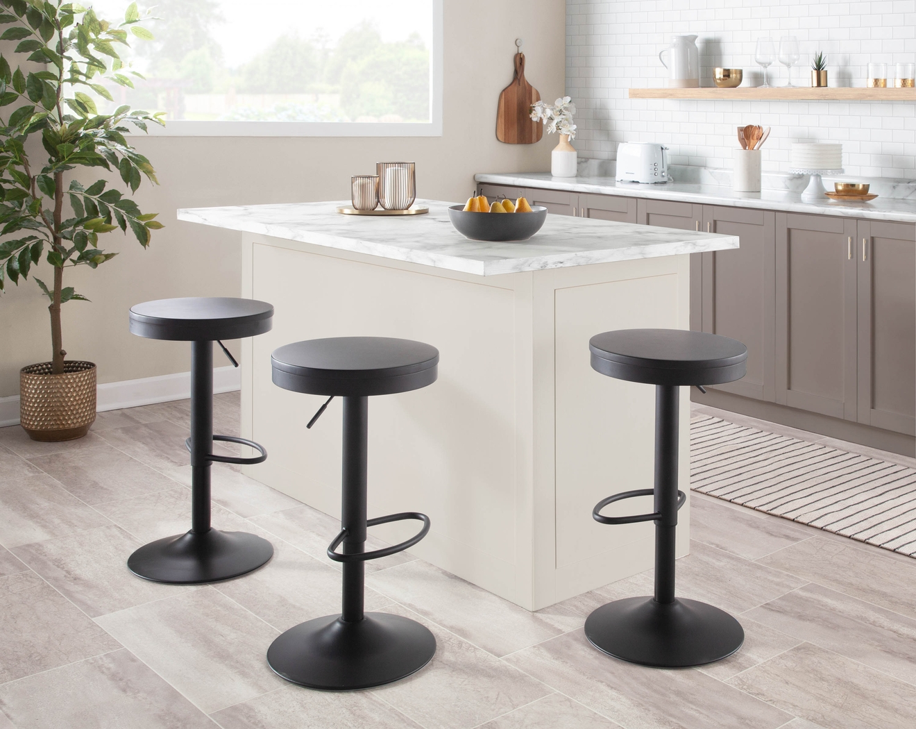 Airwood Black Barstool, Set of 2 - Thumbnail - Image 5
