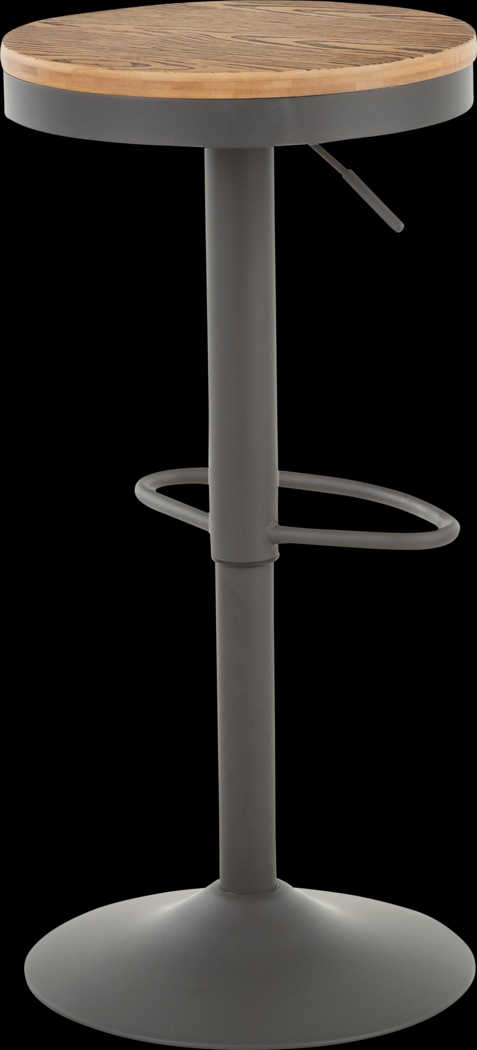 Airwood Gray Adjustable Barstool, Set of 2 - Thumbnail - Image 2