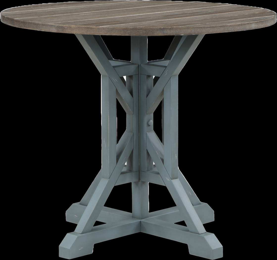 Airymeadows Blue Counter Height Dining Table - Thumbnail - Image 1