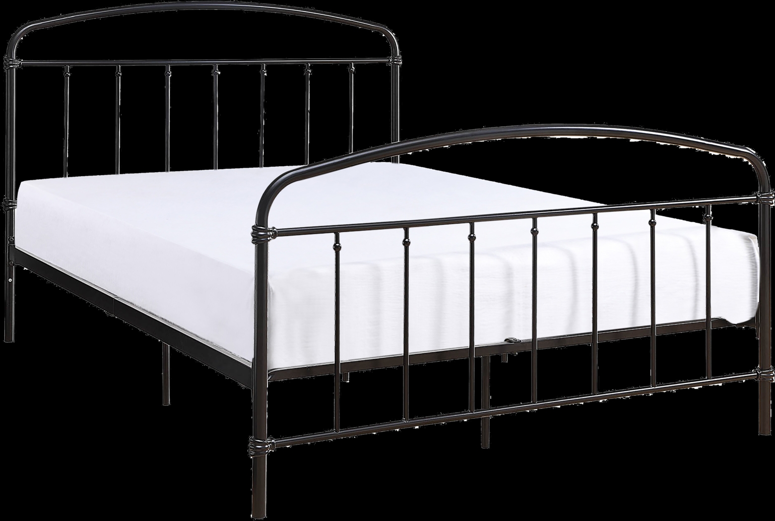Airymont Black Queen Platform Bed - Thumbnail - Image 1