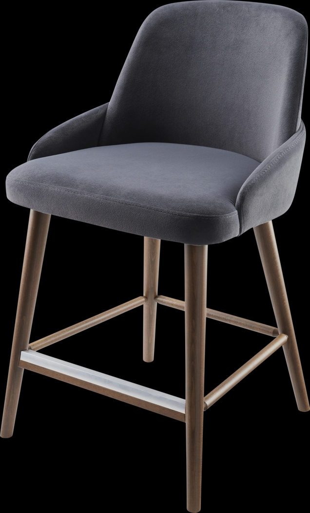 Aisaki Black Counter Height Stool - Thumbnail - Image 1